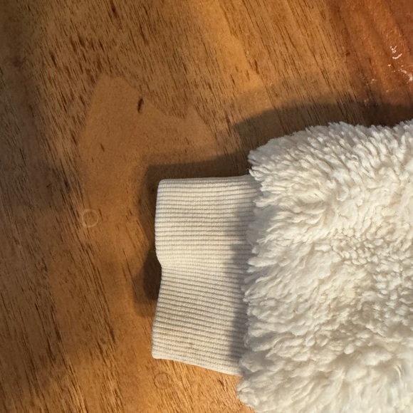 Janie and Jack Sherpa Cropped Jacket | Jet Ivory | GUC | Cozy Fall Layer - Picture 5 of 6